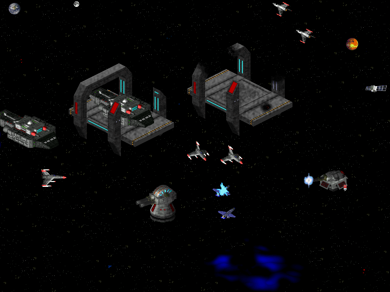 Galaga space screenshot mockup